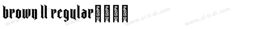 Brown LL Regular字体转换